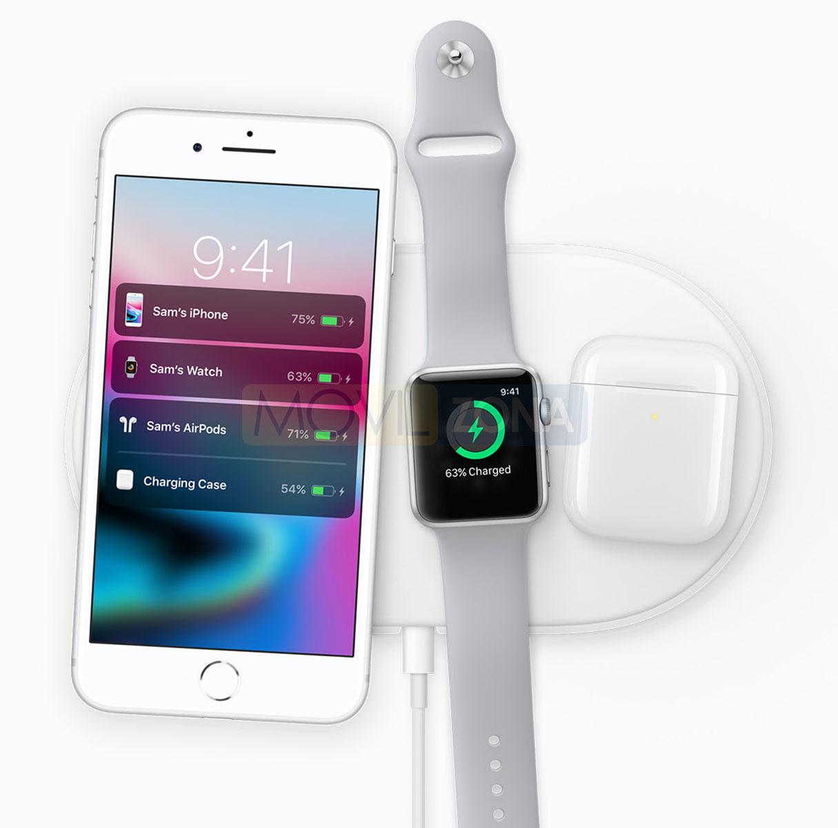 iPhone 8 Plus con Apple Watch
