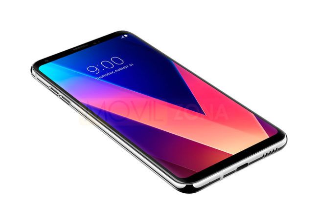 LG V30 negro y dorado