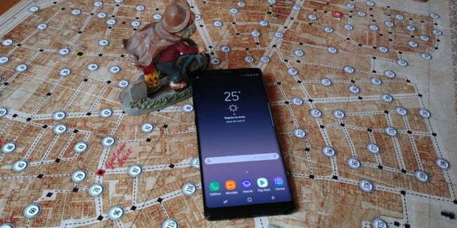 Diseño frontal del Samsung Galaxy Note 8