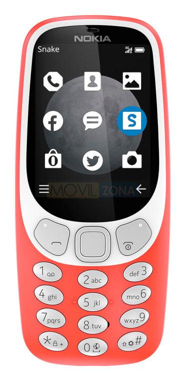 Nokia 3310 3G rojo