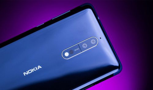 Nokia 8 de color azul