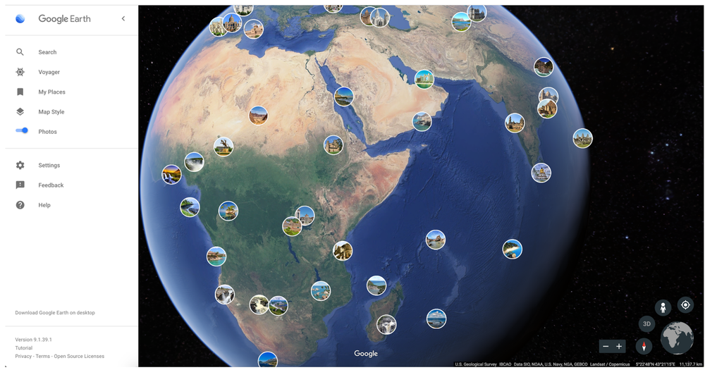 Google Earth para Android e iOS