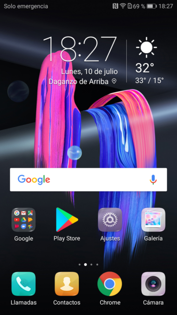Escritorio del Honor 9