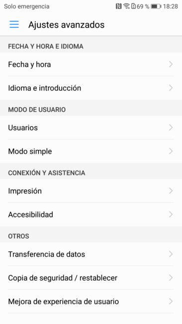 Posibilidades de EMUI del Honor 9