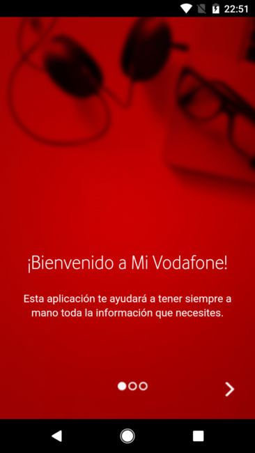 Aplicación del Vodafone Smart N8