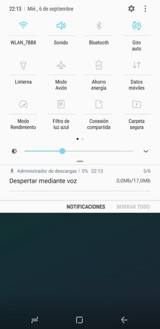 Accesos rápidos Samsung Galaxy Note 8