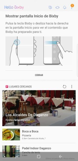 Uso de Bixby con el Samsung Galaxy Note 8