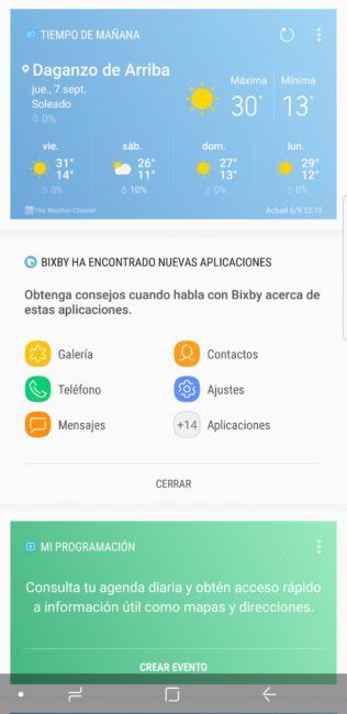 Bixby en Samsung Galaxy Note 8