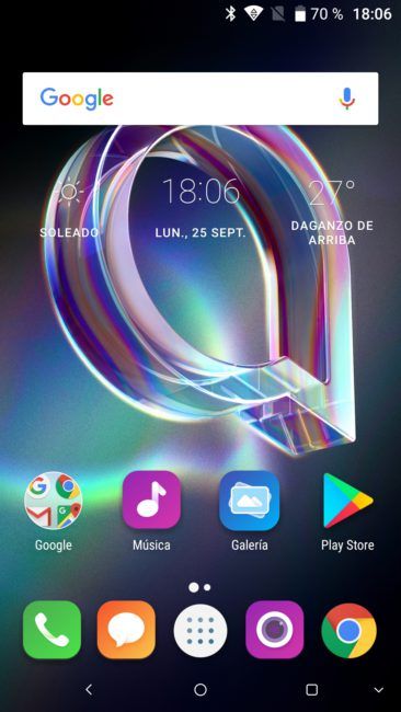 Escritorio del Alcatel Idol 5
