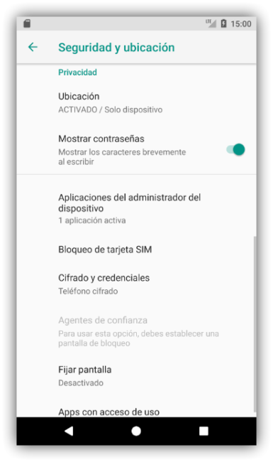 Seguridad y Privacidad Android 8.0 Oreo