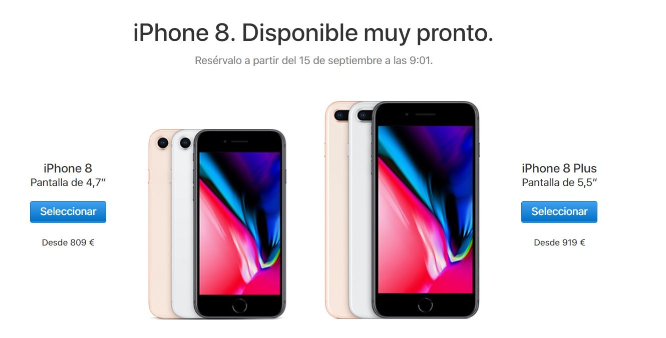 Precio del iPhone 8