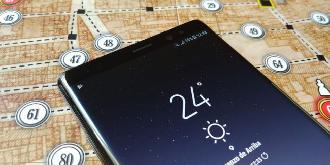 Imagen pantalla superior del Samsung Galaxy Note 8