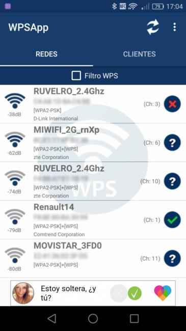 WPSApp Descifrar clave Wi-Fi