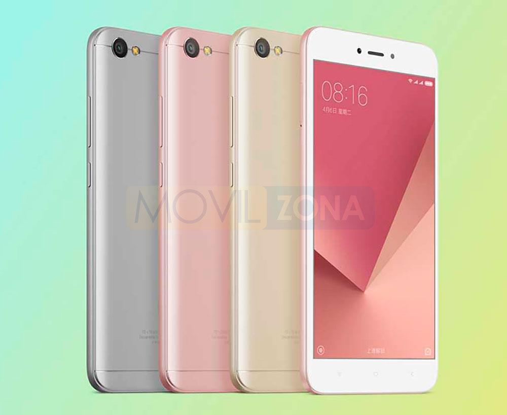 Xiaomi Redmi Note 5A blanco, oro, rosa y gris