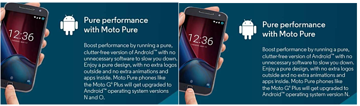 Moto G4 a Android 8.0 Oreo