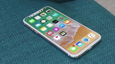 iPhone 8 de color blanco