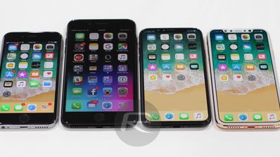 Comparativa de tamaño del iPhone 8