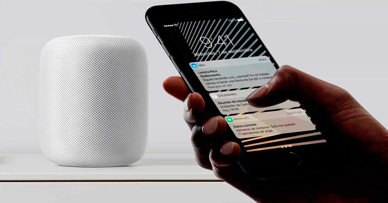 iPhone y HomePod