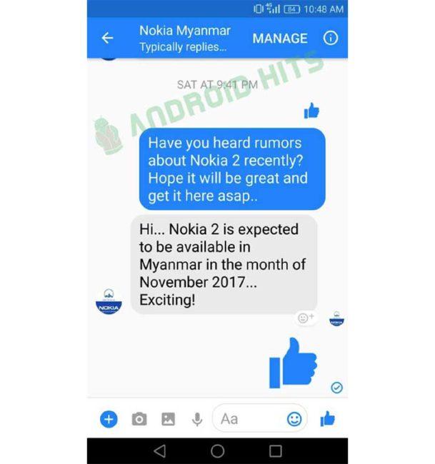 fecha de lanzamiento del Nokia 2