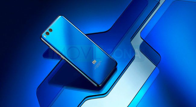 Xiaomi Mi Note 3 azul visa trasera