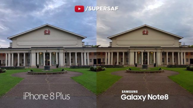 Samsung Galaxy Note 8 vs iPhone 8