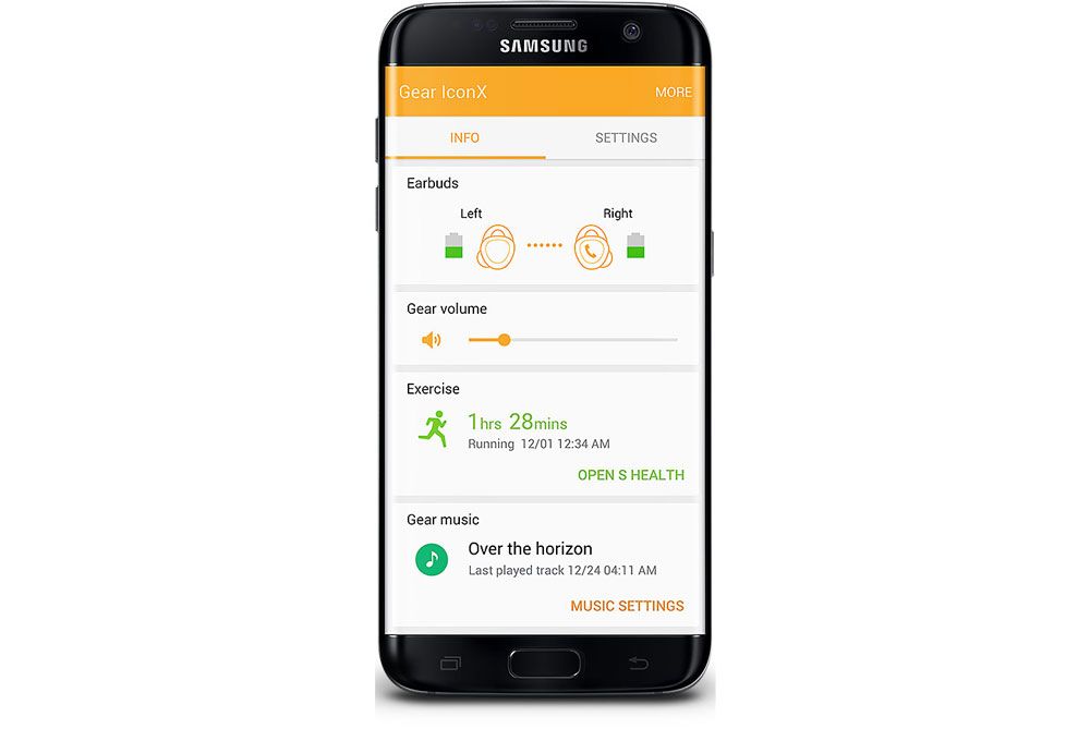 Aplicación para los auriculares inalámbricos Samsung Gear IconX