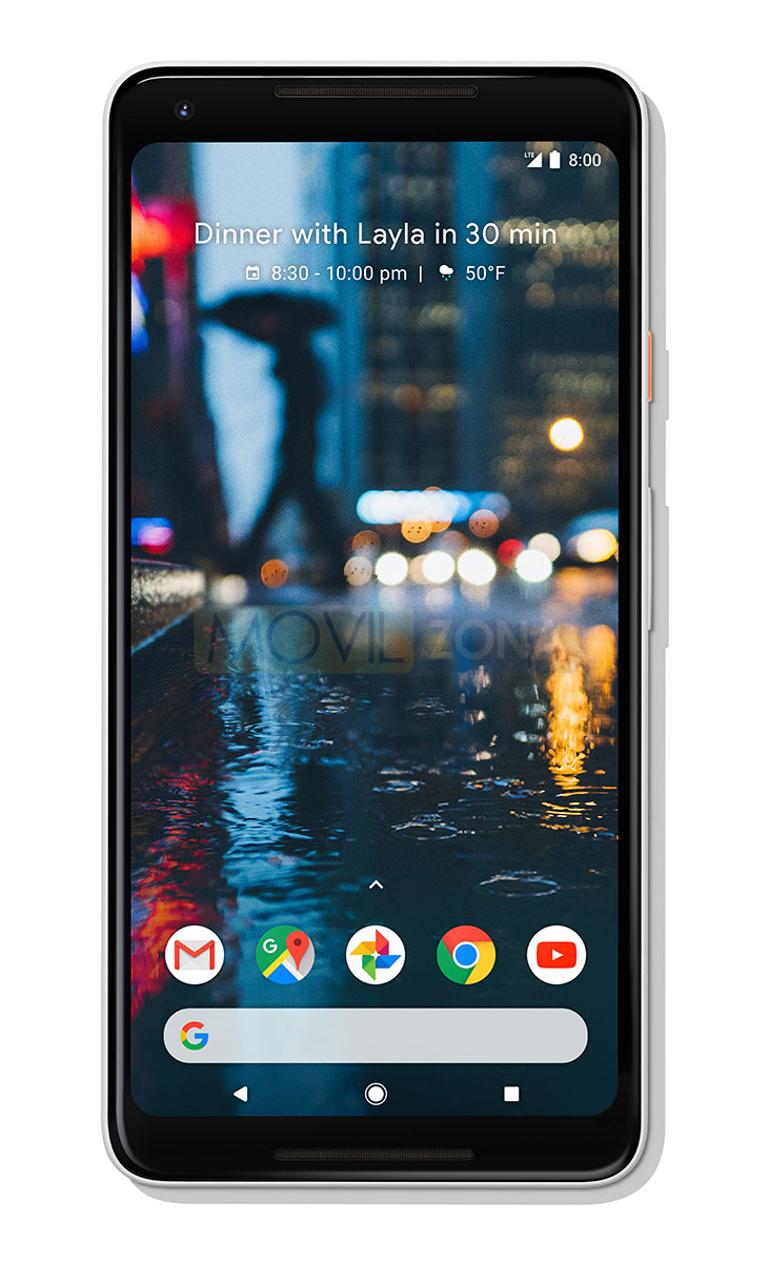 Google Pixel 2 XL negro vista lateral