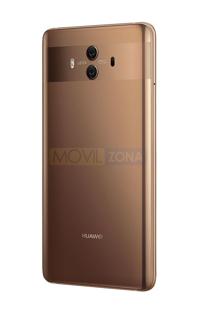 Huawei Mate 10 dorado vista trasera