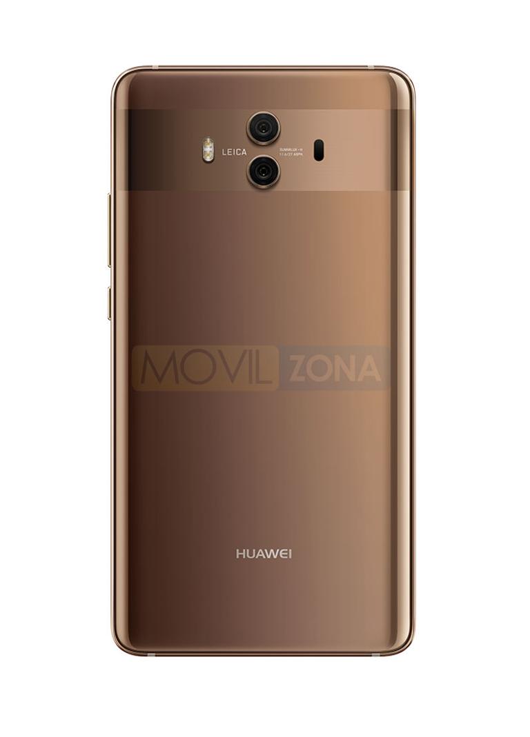 Huawei Mate 10 dorado con doble cámara