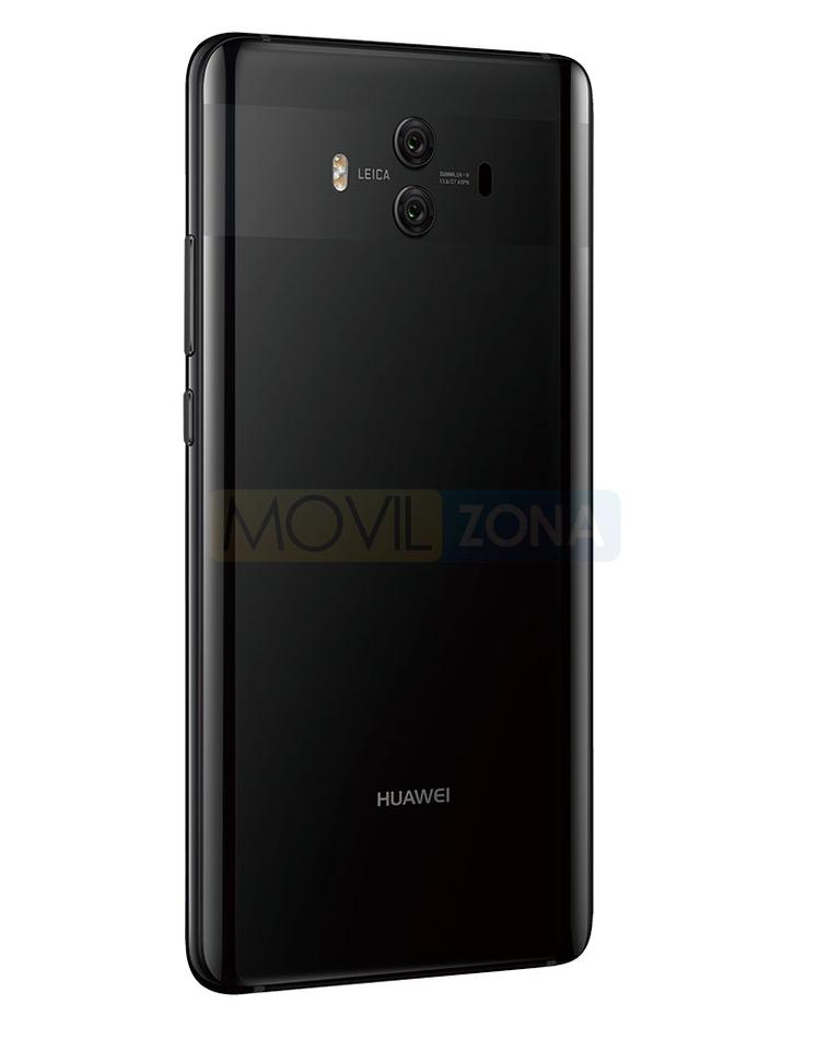 Huawei Mate 10 negro vista de la cámara trasera