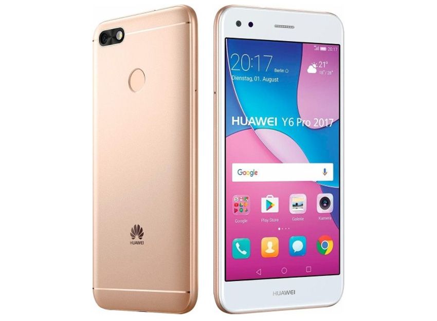 Huawei Y6 Pro 2017 color dorado
