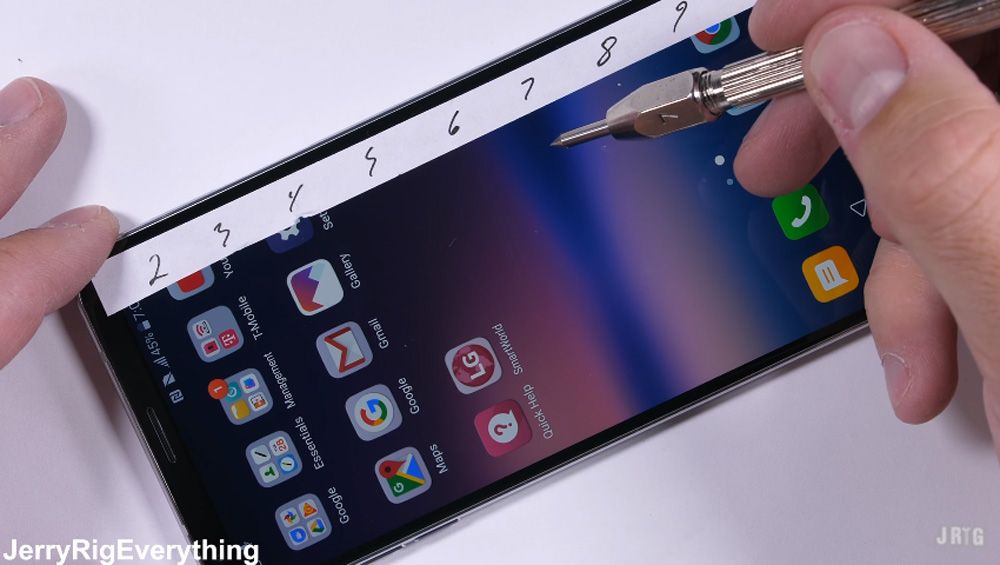 Test de resistencia del LG V30 y su pantalla