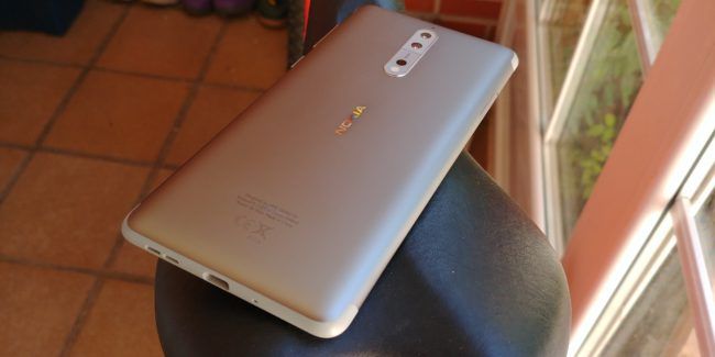 Diseño trasero del Nokia 8
