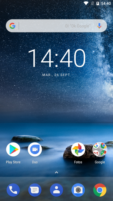 Escritorio del Nokia 8