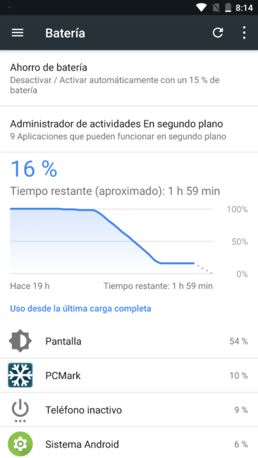 Uso batería Nokia 8