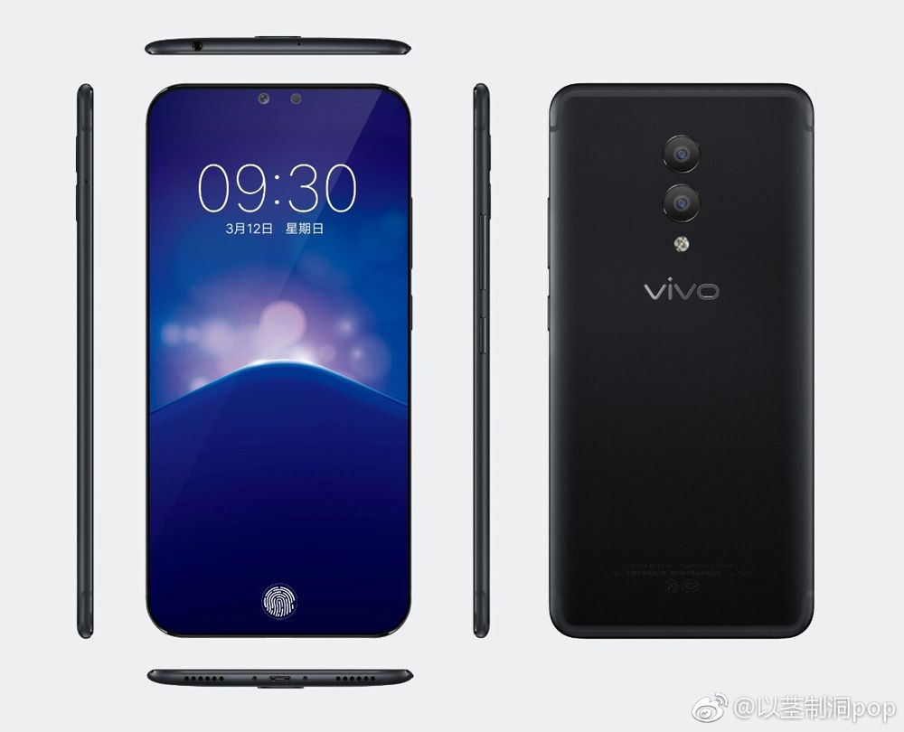 Pantalla del Vivo Xplay 7 sin marcos