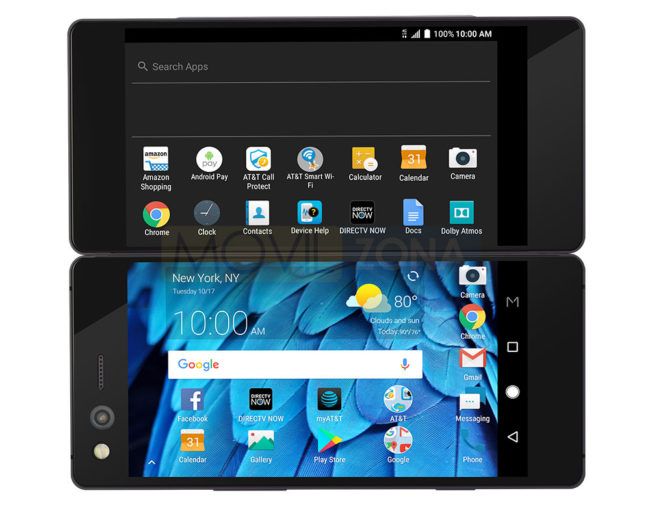 ZTE Axon M de color negro