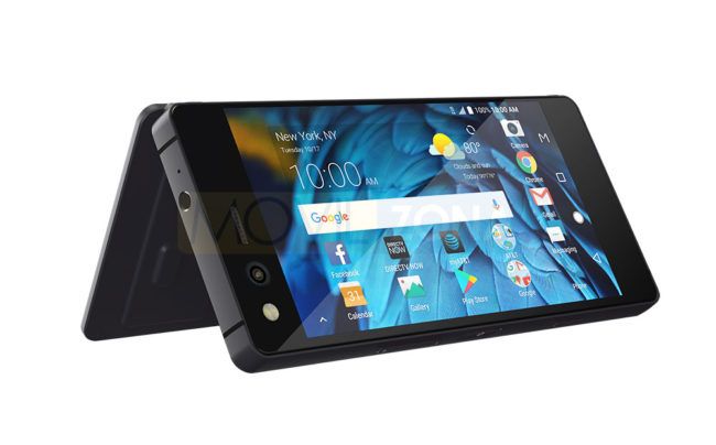 ZTE Axon M con pantalla abierta