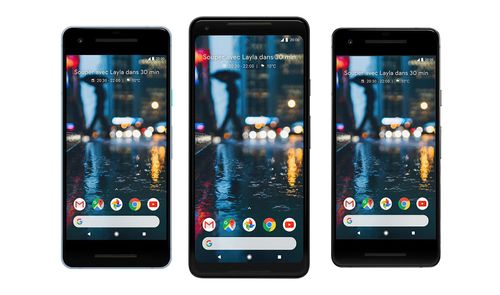 Google Pixel 2 XL y Google Pixel 2 de frente