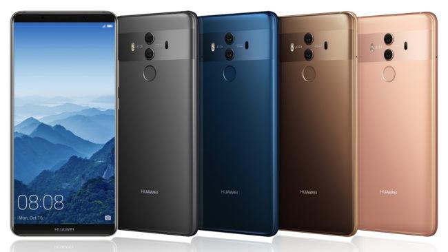 Frontal y parte trasera del Huawei Mate 10