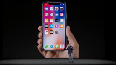 iPhone X mostrado el día de su presentación