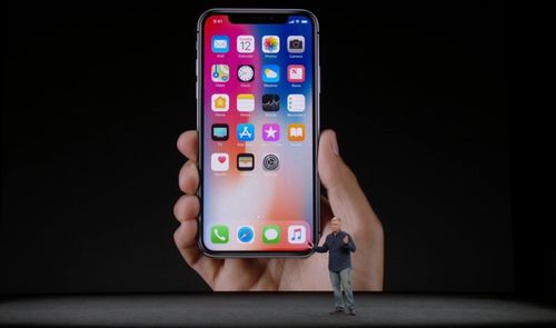 iPhone X mostrado el día de su presentación
