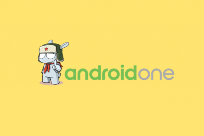Logo de android One con el logotipo de xiaomi