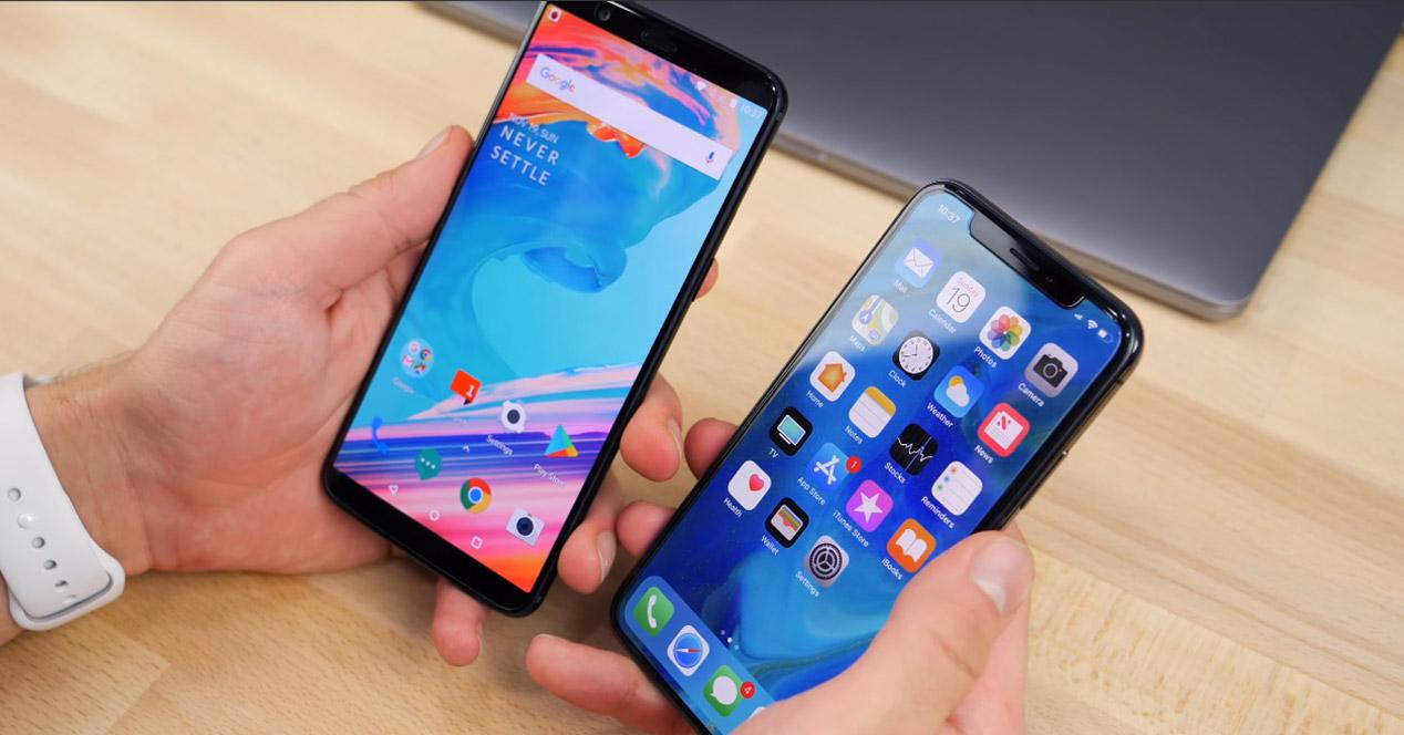 Comparativa y test de velocidad entre el OnePlus 5T y el iPhone X