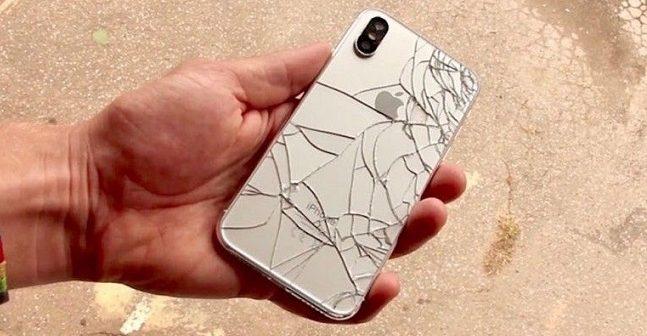 iPhone X roto por una caída