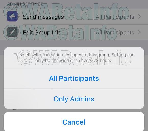 Nuevas opciones de ajustes para los grupos de WhatsApp