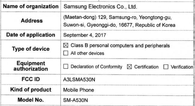 lanzamiento del Samsung Galaxy A5 de 2018