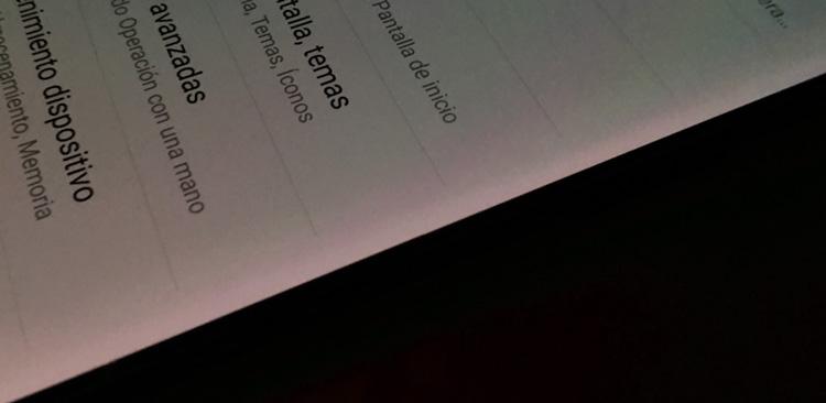 Bordes rojos de la pantalla del Galaxy S8