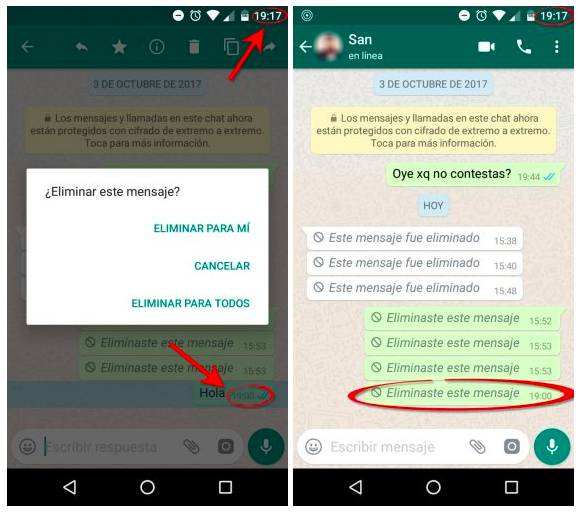 borrar mensajes whatsapp