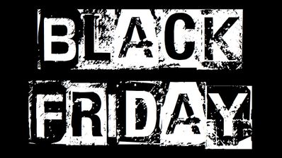 Black Friday con fondo negro